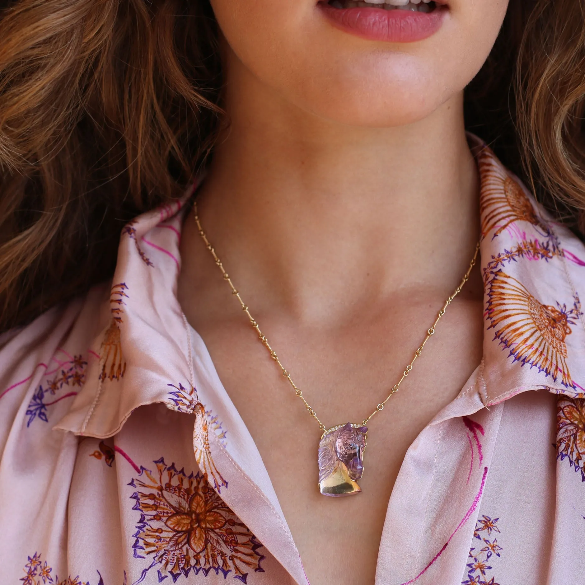 carved_ametrine_horse_necklace_3.webp Carved Ametrine Horse Necklace^Brooke Gregson Online