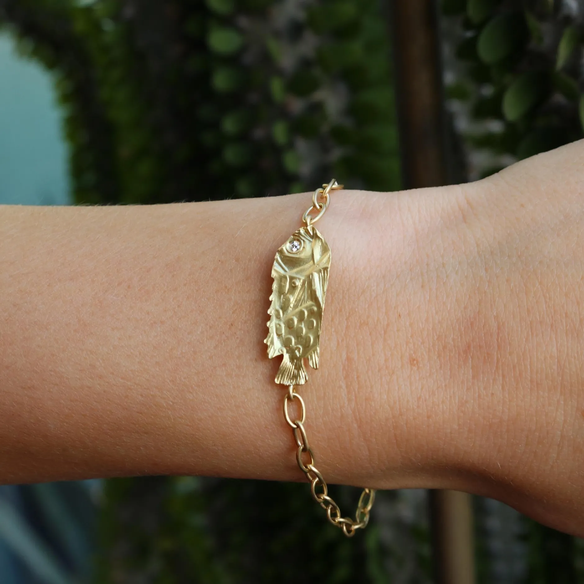 Fish Chain Link Bracelet^Brooke Gregson Store